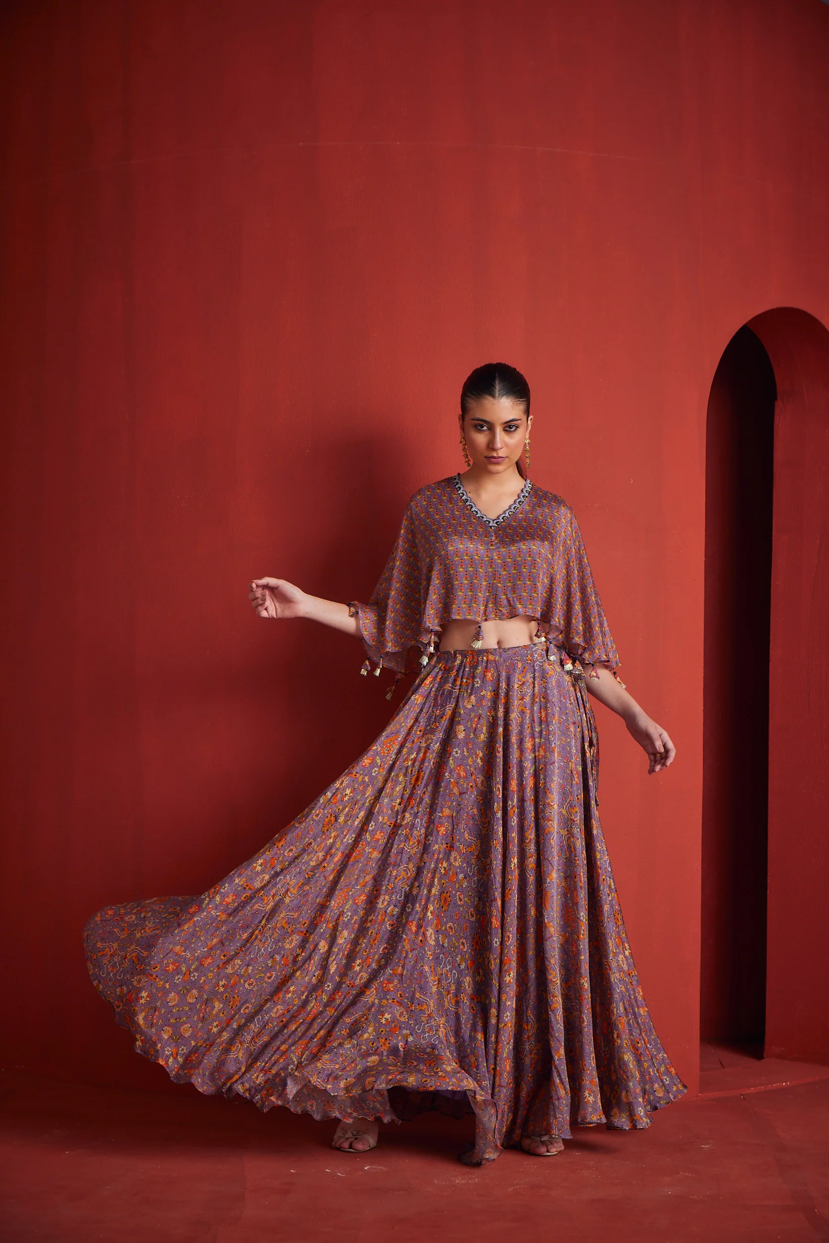 Neerus Womens Purple Colour Fusion Set - Image 2