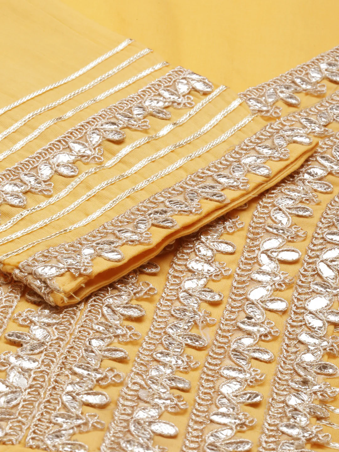 Neerus Yellow Color Cotton Fabric Kurta - Image 7