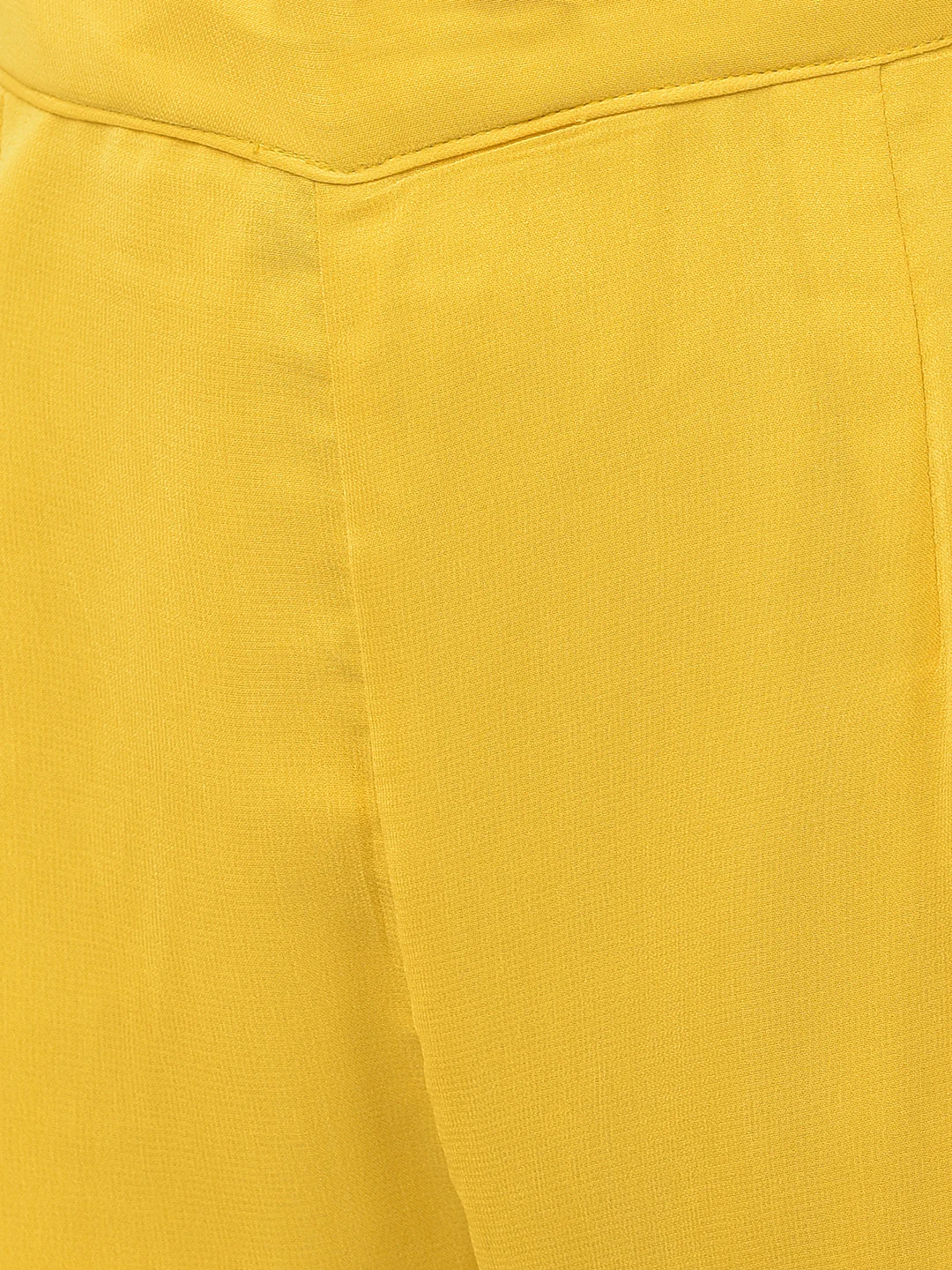 Neerus Yellow Color Georgette Fabric Suit-Gharara - Image 5