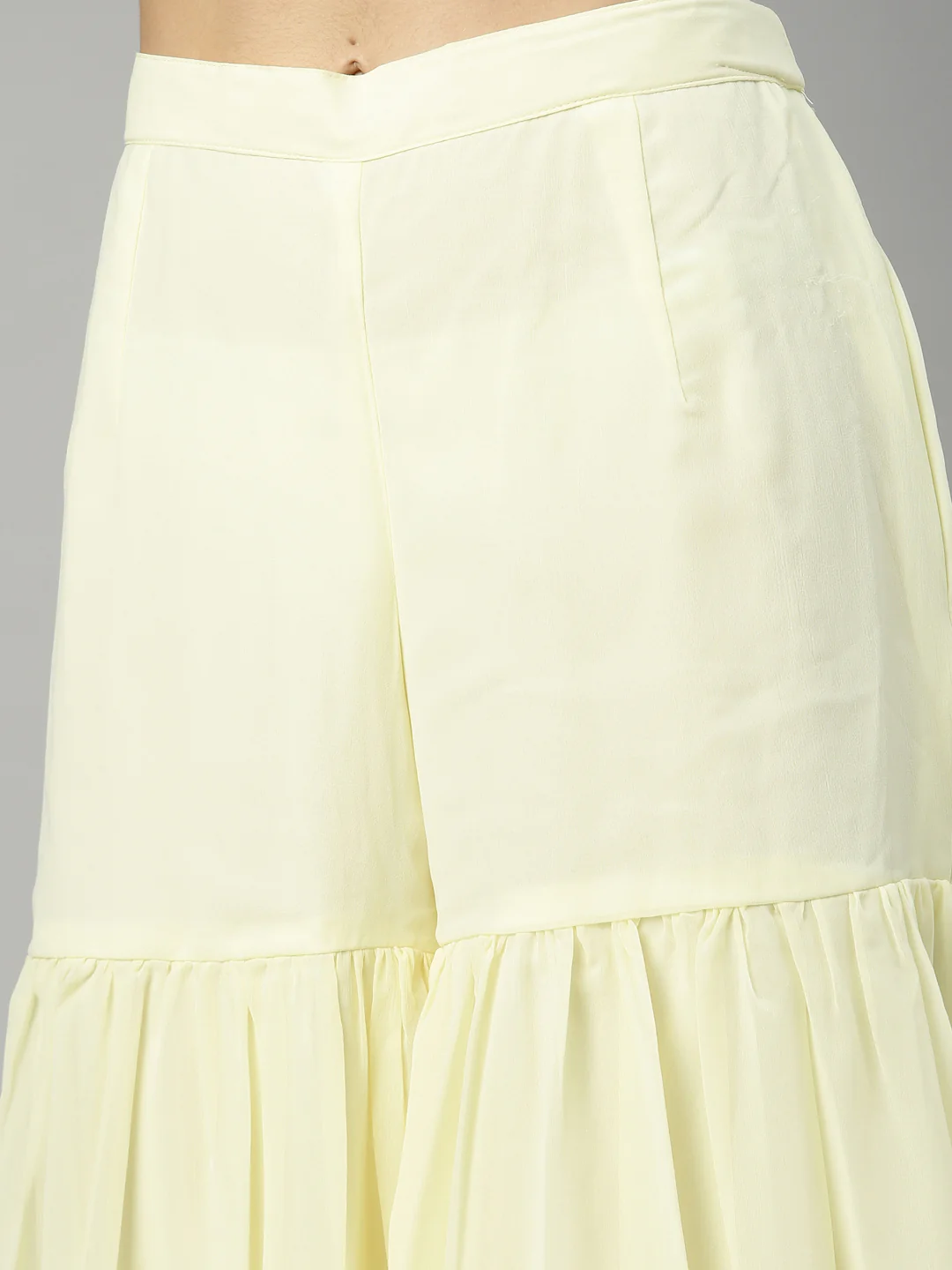 Neerus Yellow Color Georgette Fabric Suit-Short Anarkali - Image 5