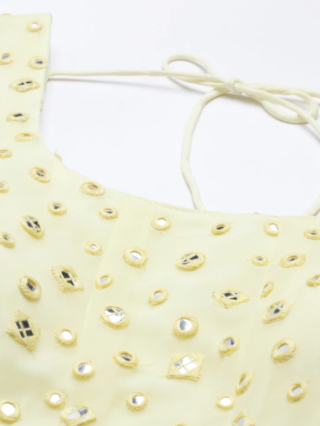 Neerus Yellow Color Georgette Fabric Suit-Short Anarkali - Image 10