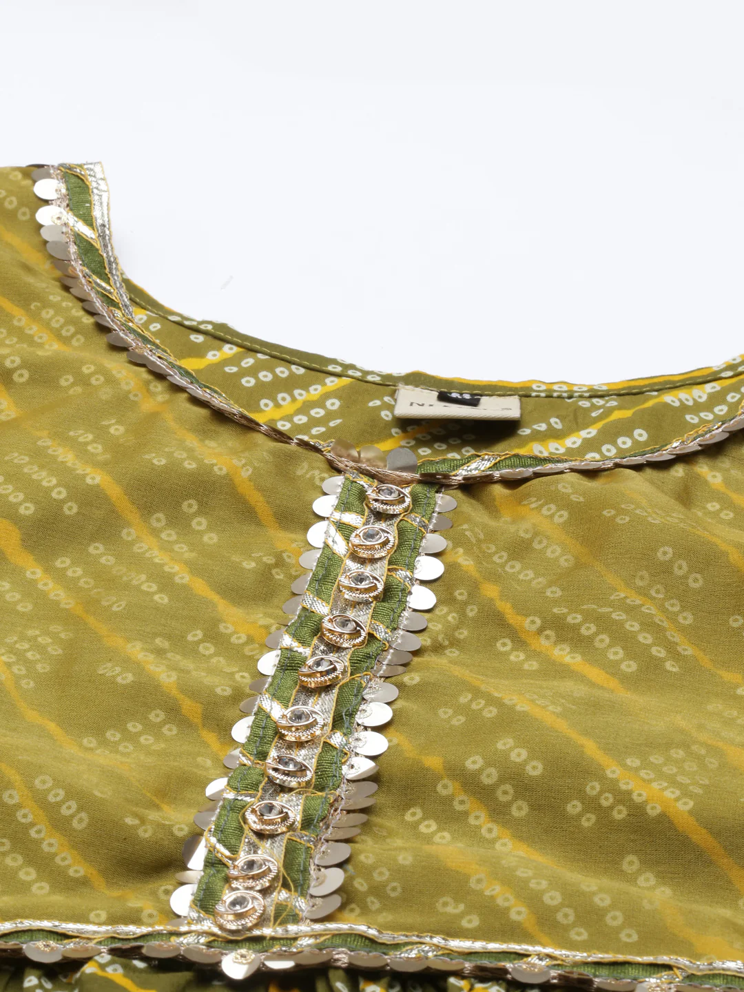 Neerus Yellow Color Jute Cotton Fabric Kurta Sets With Dupatta - Image 8