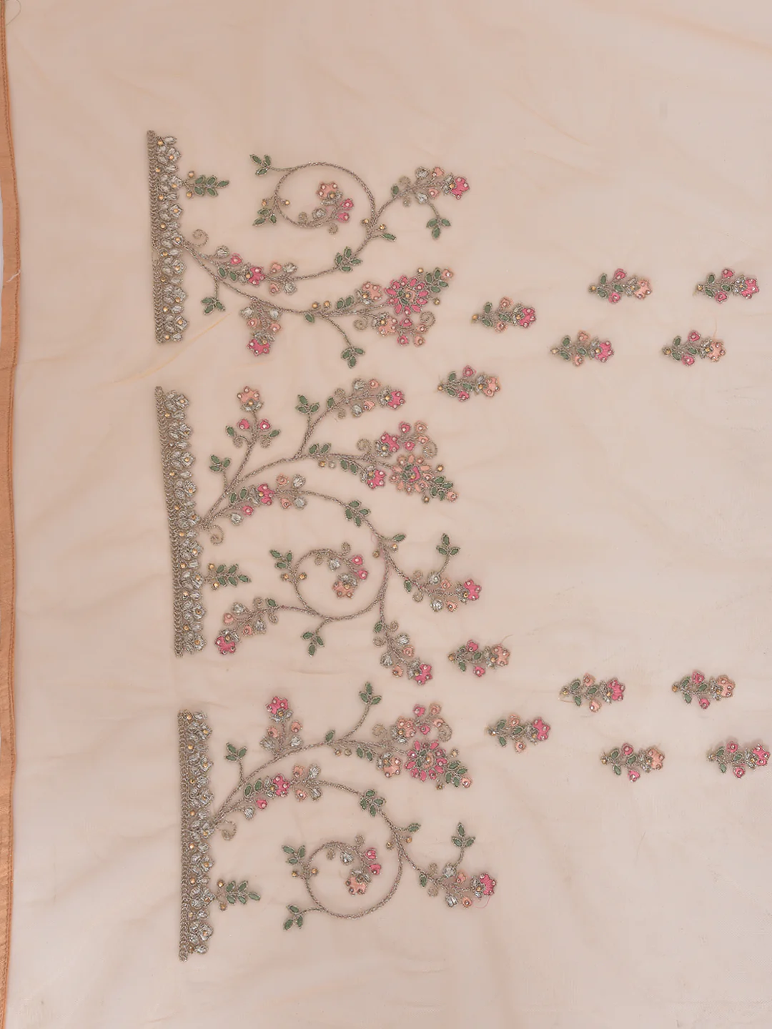 Neerus Yellow Color Nett Fabric Saree - Image 3
