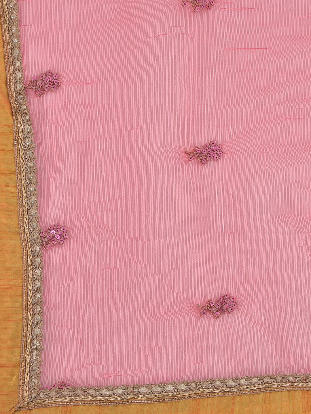 Neerus Yellow Colour Georgette Fabric Suit-Gharara - Image 5