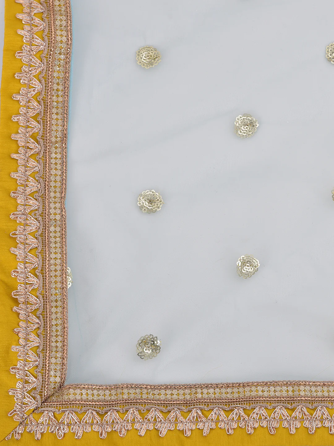 Neerus Yellow Colour Georgette Fabric Suit-Gharara - Image 7