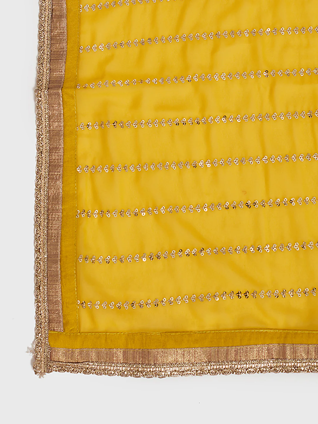 Neerus Yellow Embellished Kurta With Sharara & Dupatta - Image 5