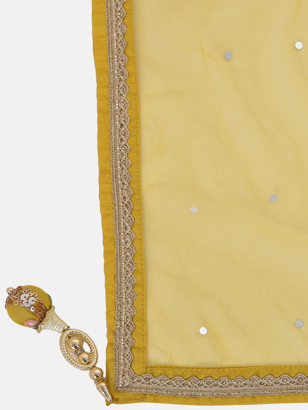 Neerus Yellow Embellished Lehenga Set - Image 6