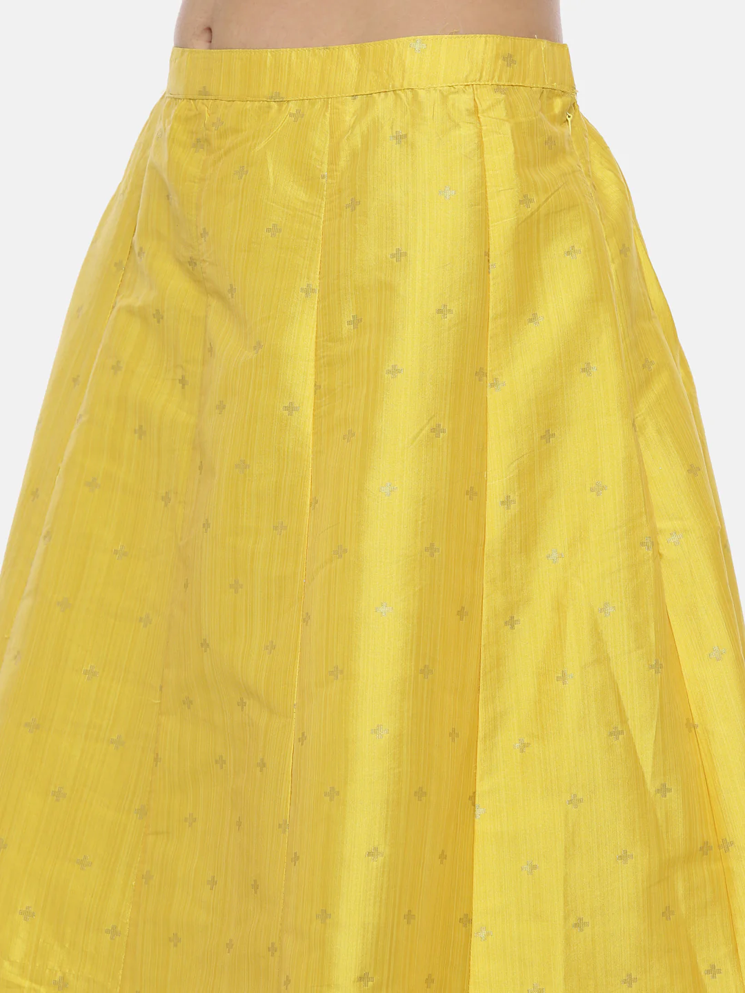 Neerus Yellow Embroidered Kurta With Skirt & Dupatta - Image 7
