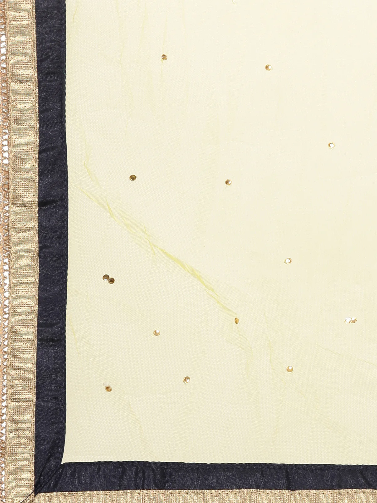 Neerus Yellow & Navy Embellished Lehenga Set - Image 4