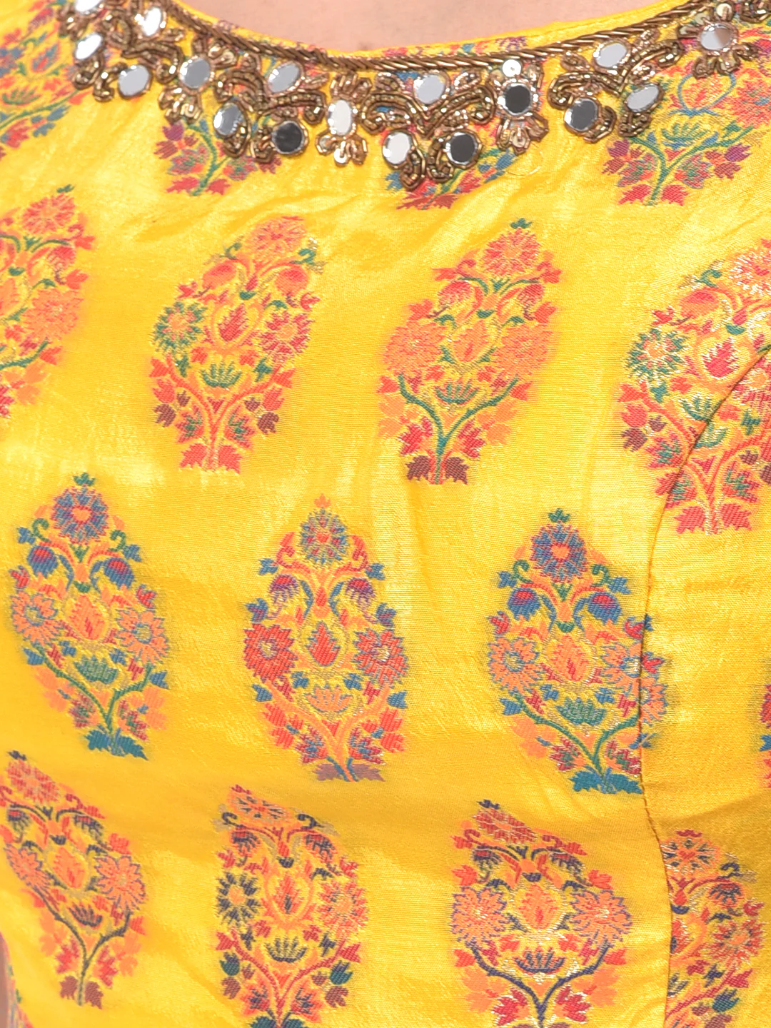Neerus Yellow Printed Lehenga Set - Image 4