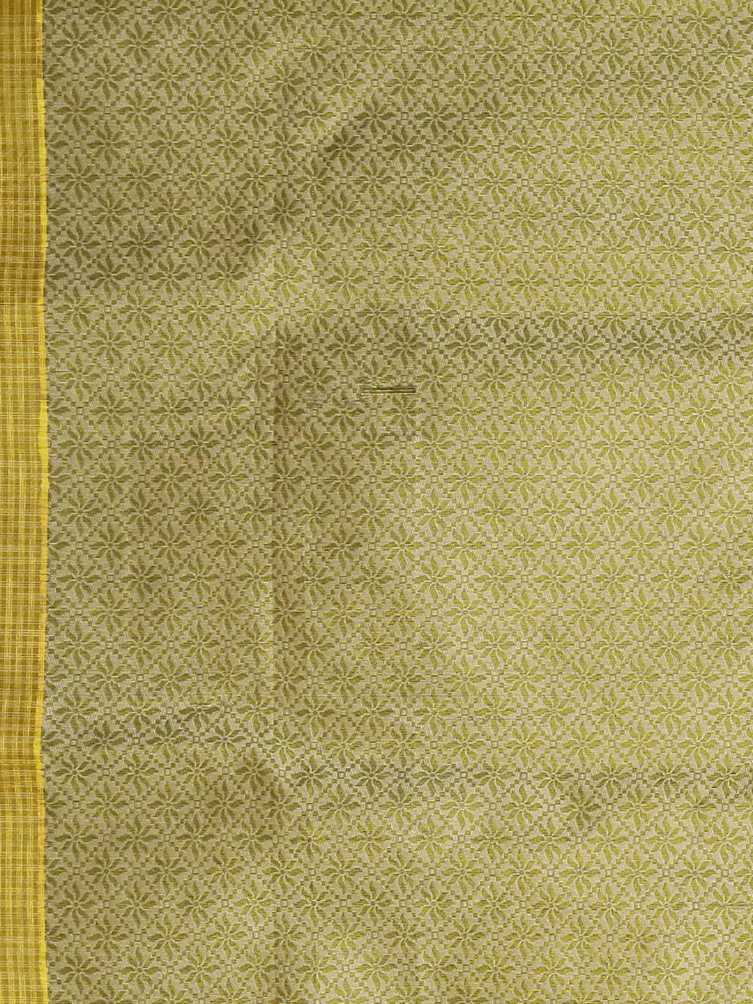 Neerus Yellow Woven Design Silk Cotton Saree - Image 6
