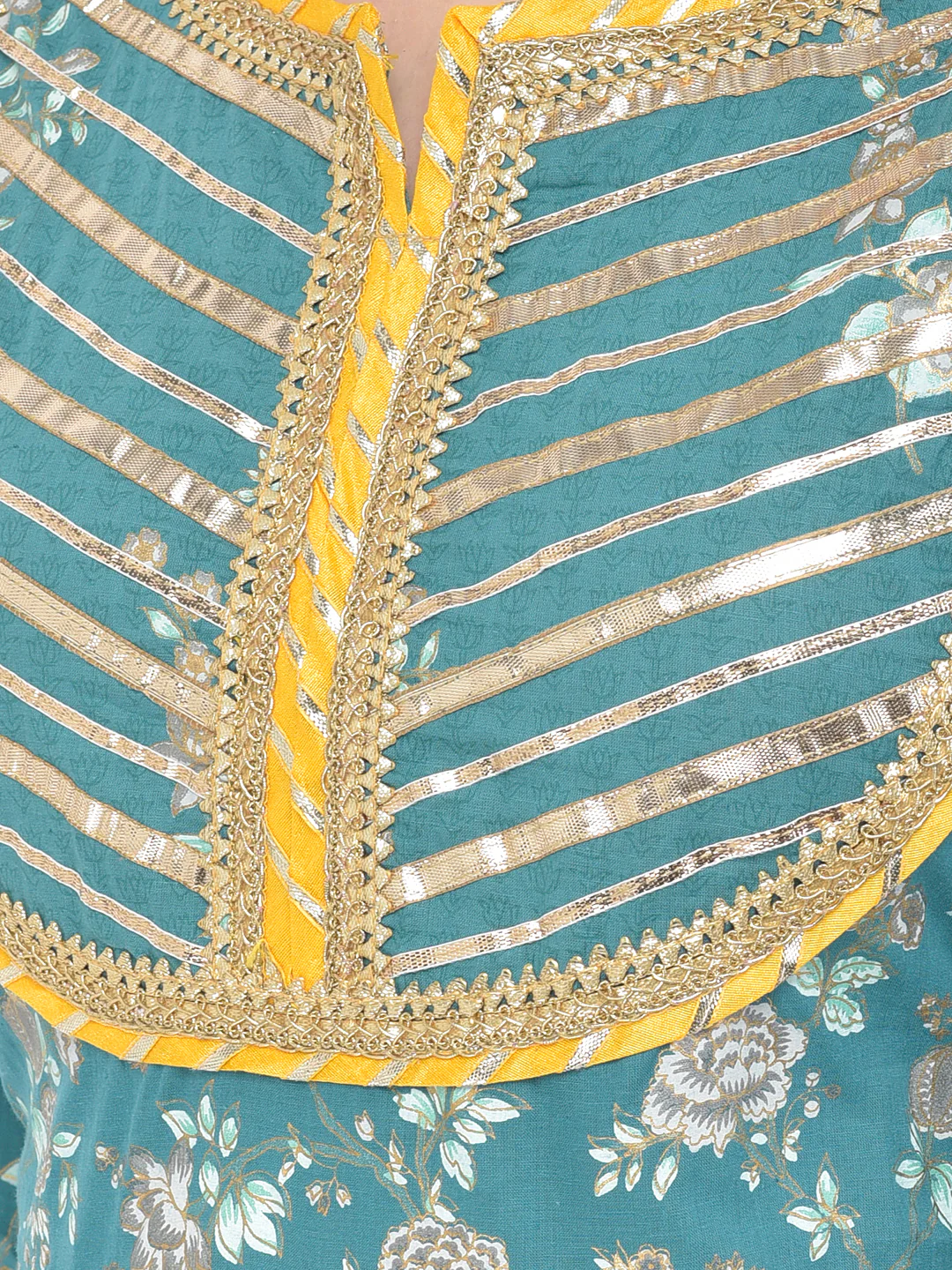Neerus'S Rama Color Cotton Fabric Suit-Anarkali - Image 8