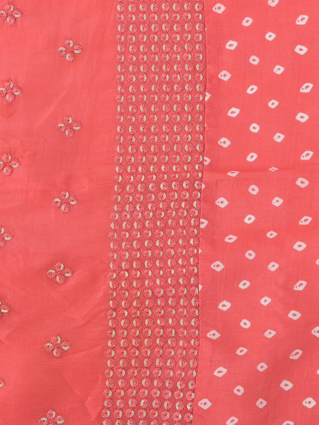 Neerus'S Tomato Color Silk Fabric Suit-Pant - Image 6