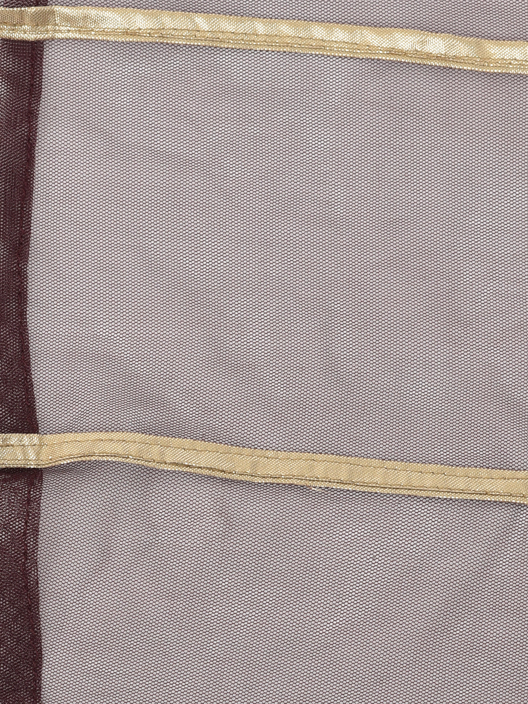 Neerus'S Wine Color Georgette Fabric Suit-Peplum - Image 8