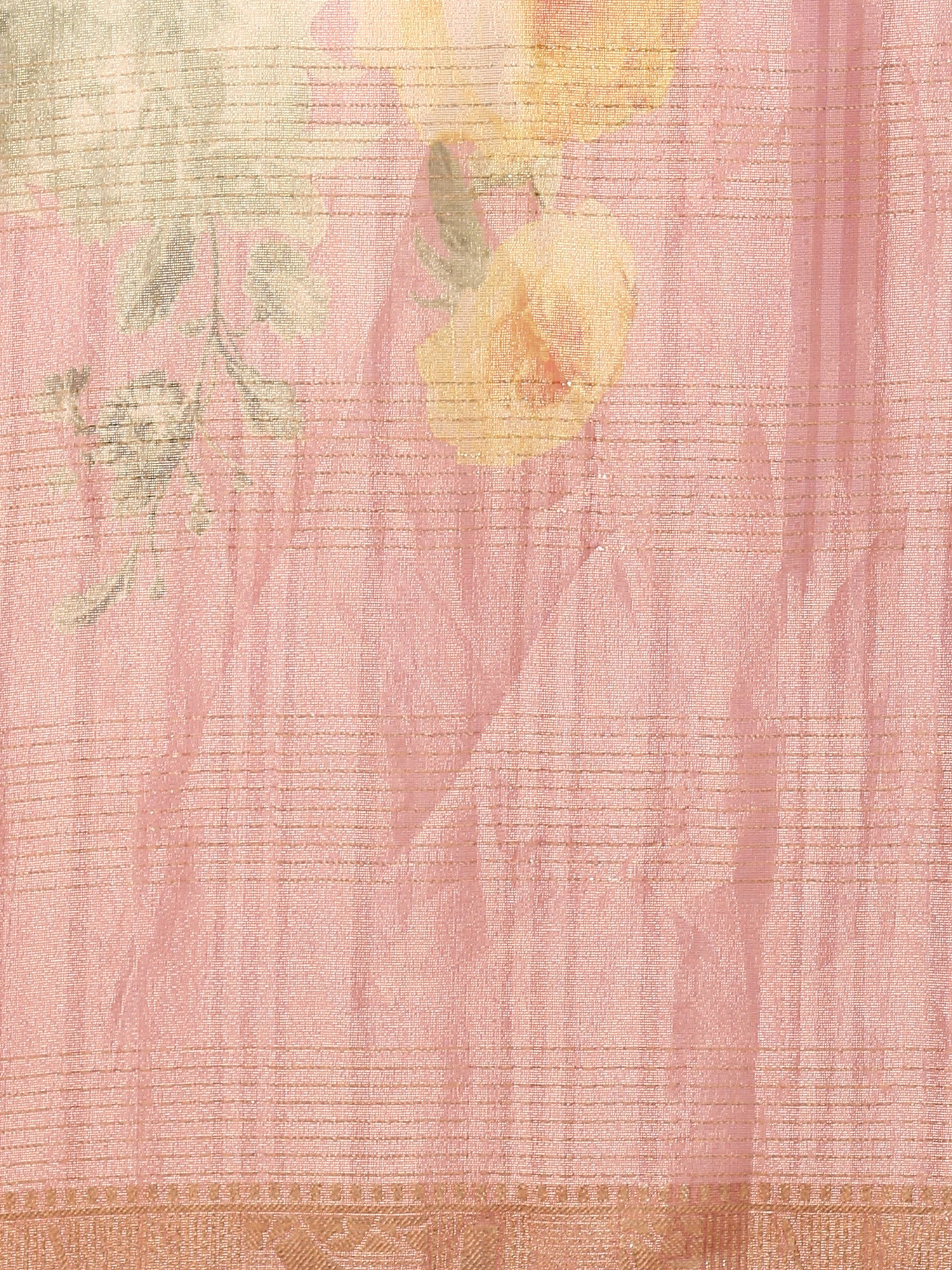 Onion pink tissue hand embroidered three piece suit set - Image 7