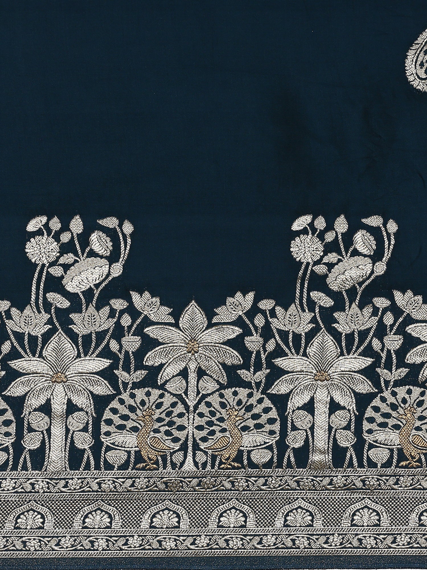 Peacock Banaras Silk Saree - Image 5