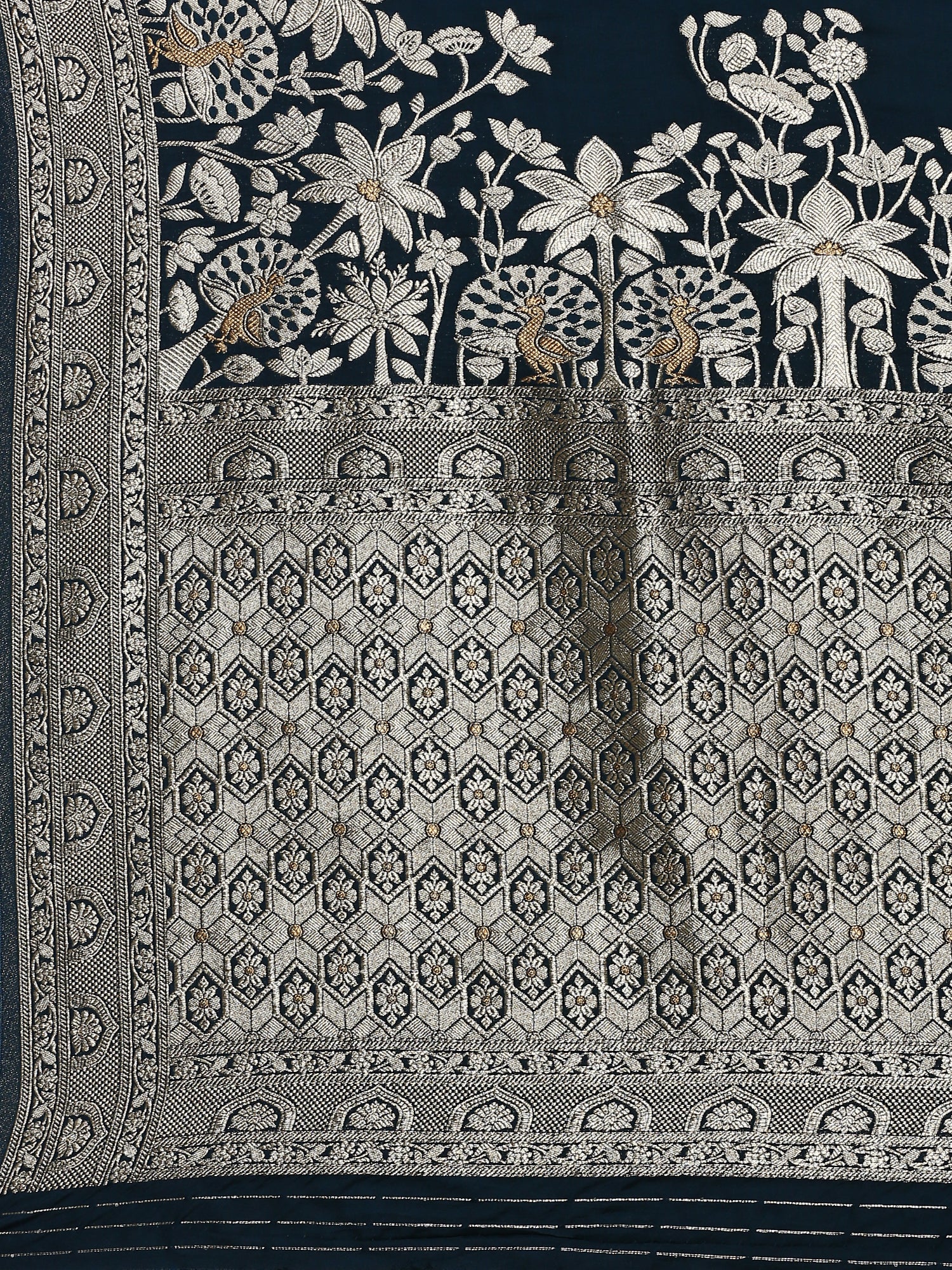 Peacock Banaras Silk Saree - Image 6