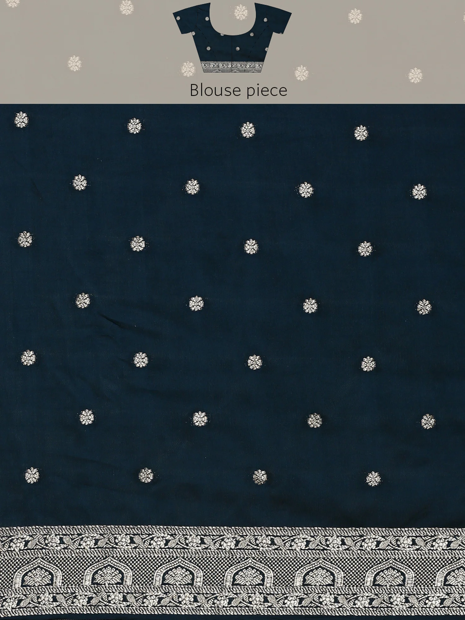 Peacock Banaras Silk Saree - Image 8