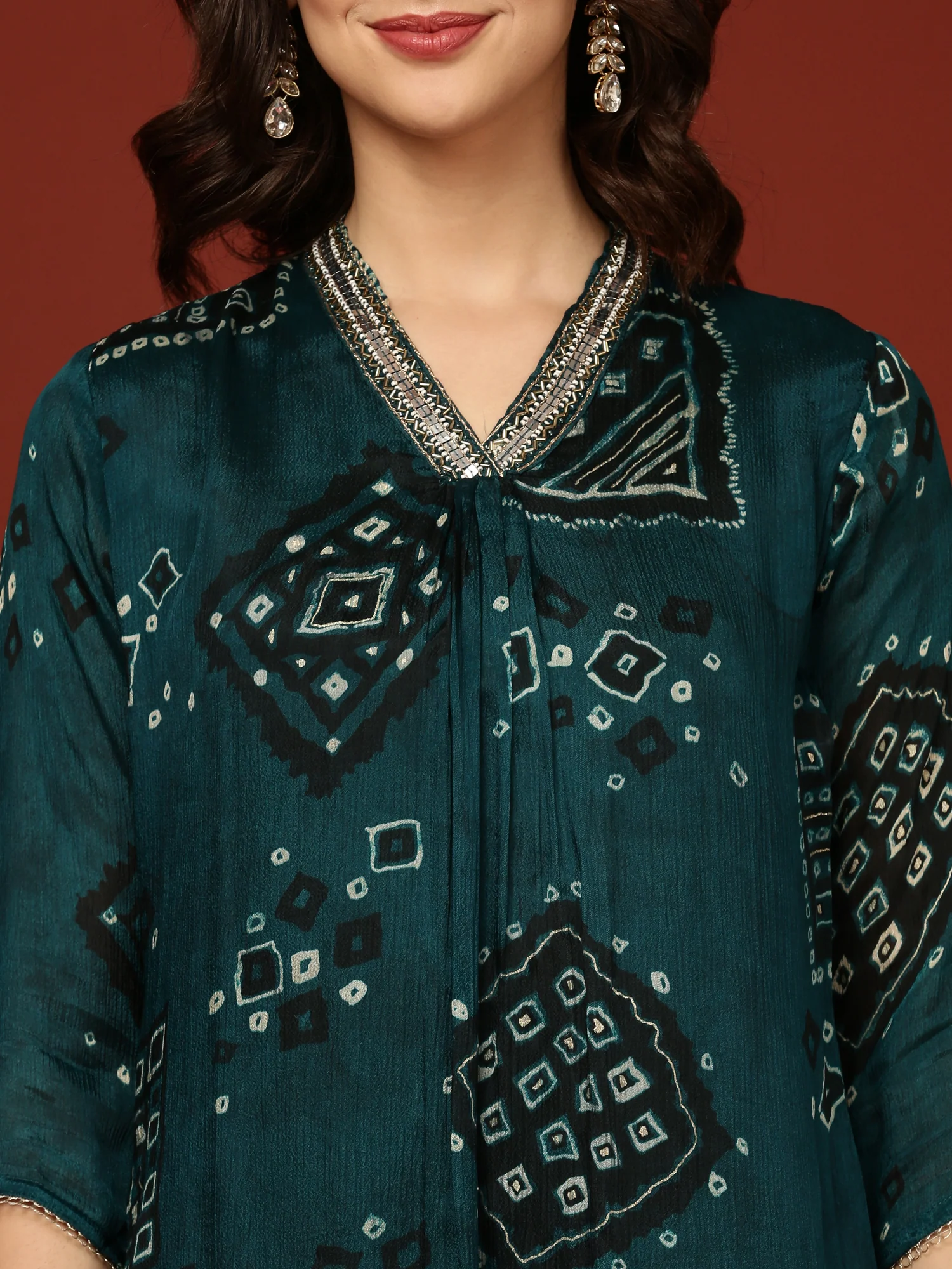 Rama Chinnon Printed Three Piece Set - Image 4
