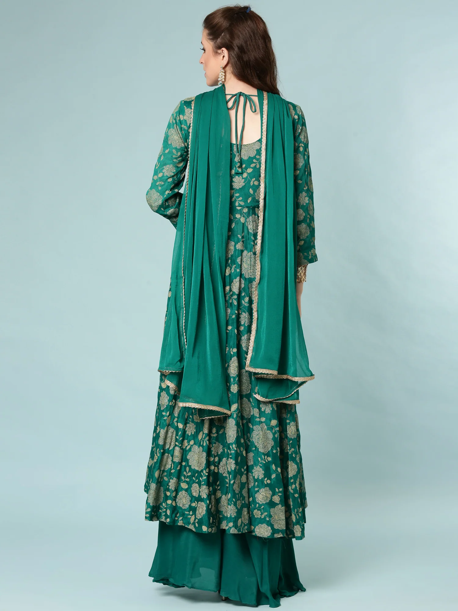 Rama Georgette Digital Print Anarkali Set - Image 3
