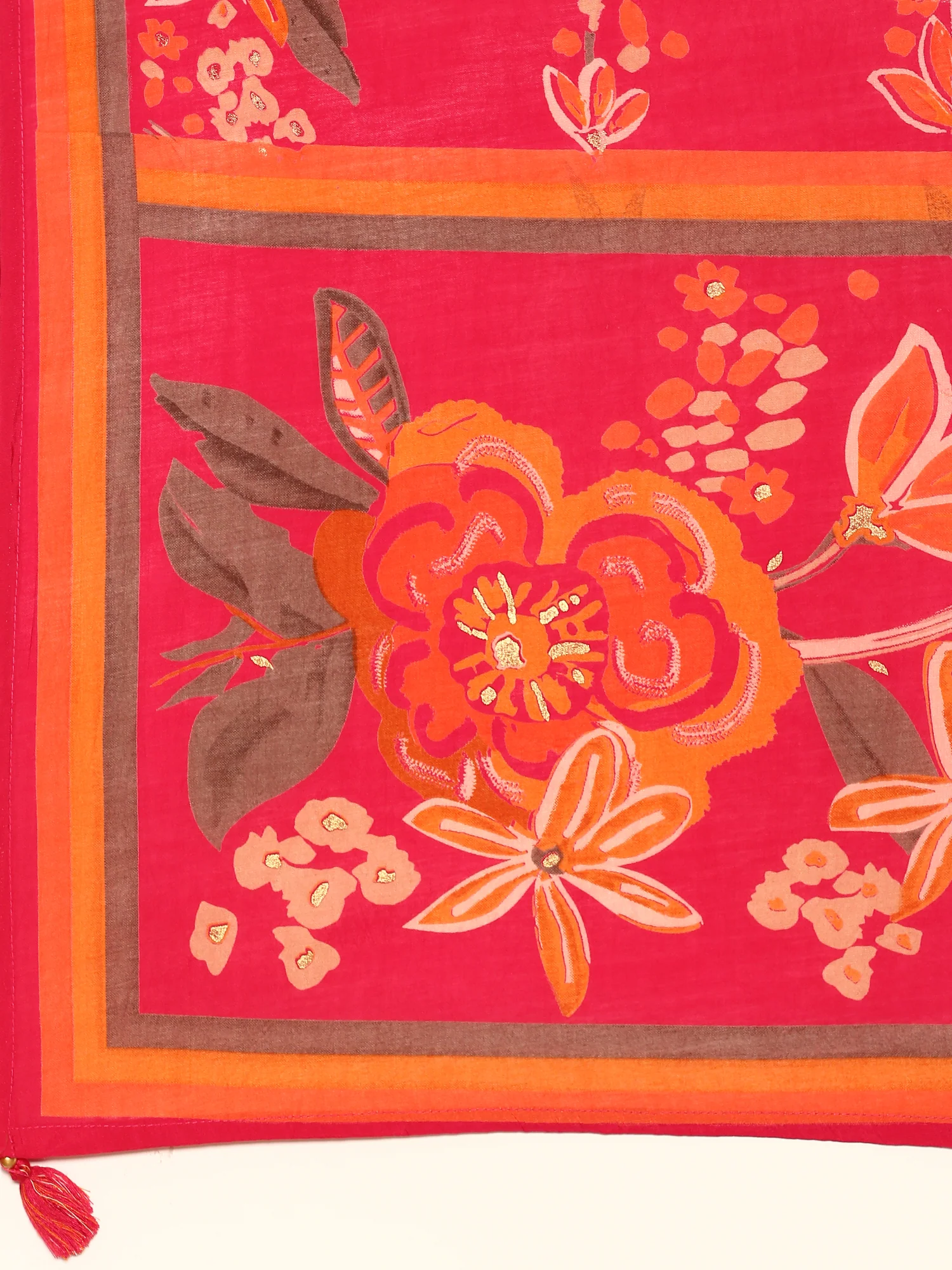 Rani Floral printed hand embroidered three piece palazzo set - Image 6