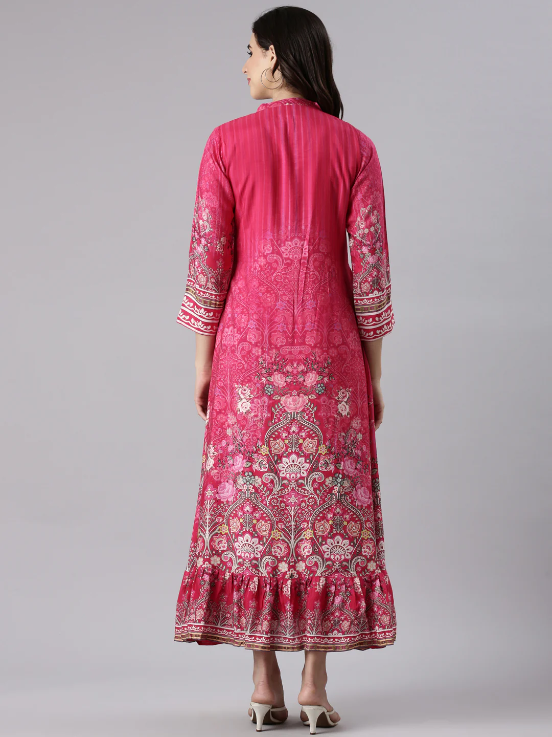 Rani Muslin Printed Long Gown - Image 4