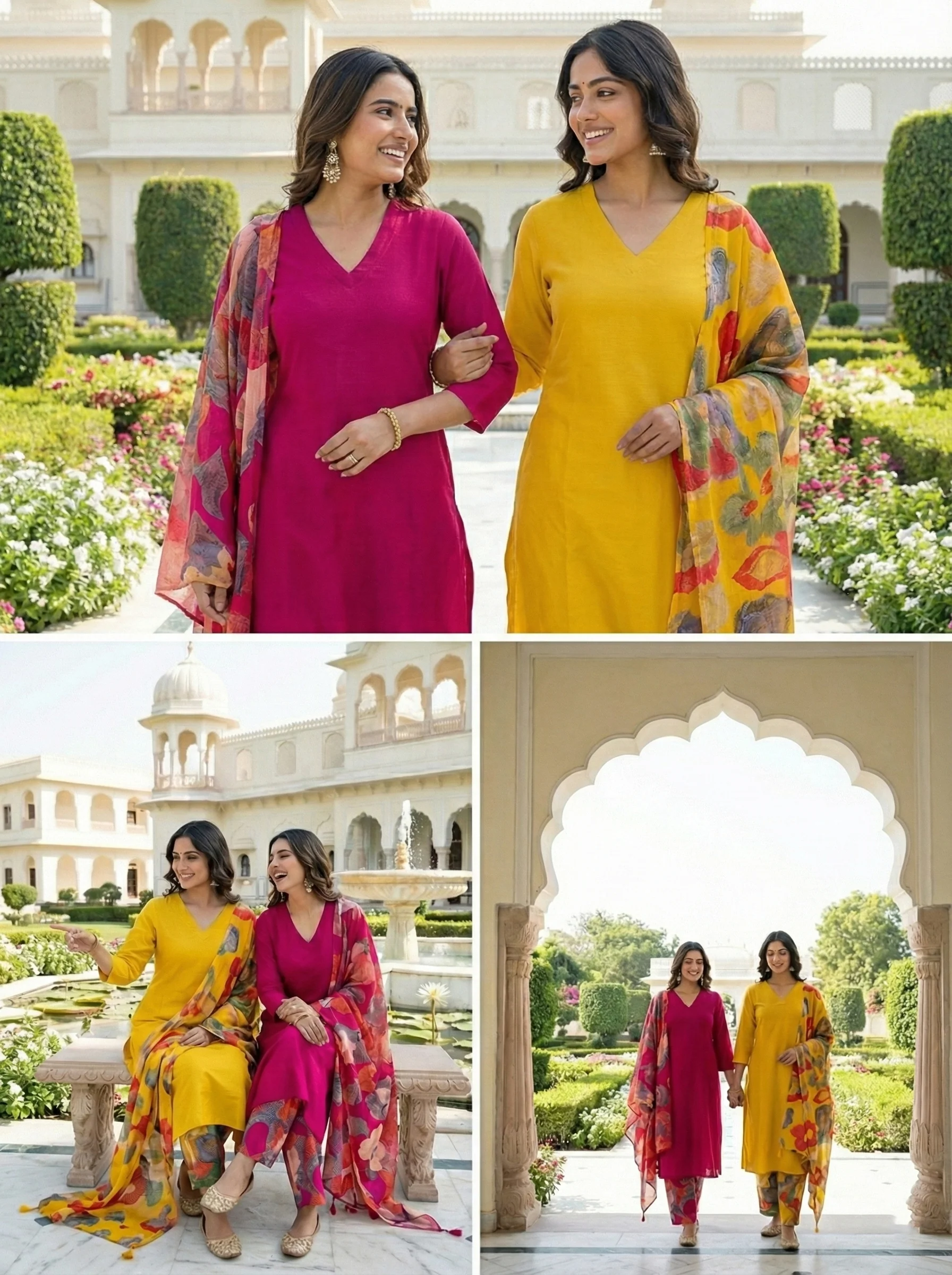 Rani Muslin Three Piece Set - Image 6