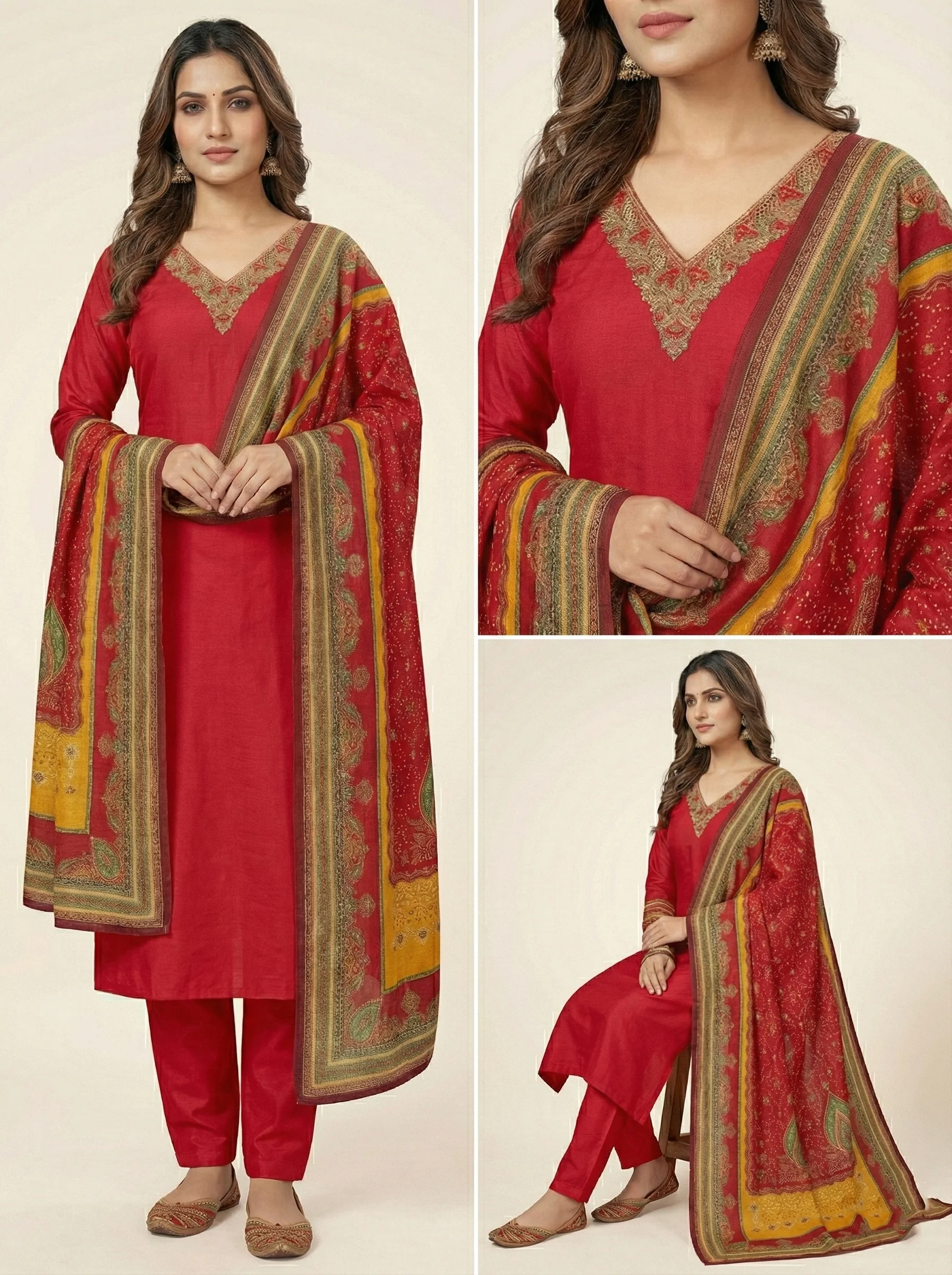 Red Modal Three Piece Set - Image 3