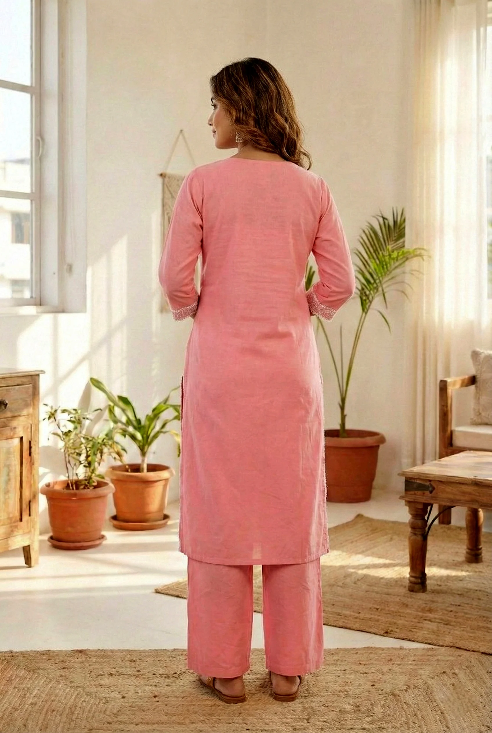 Rose Cotton Two Piece Set - Image 3