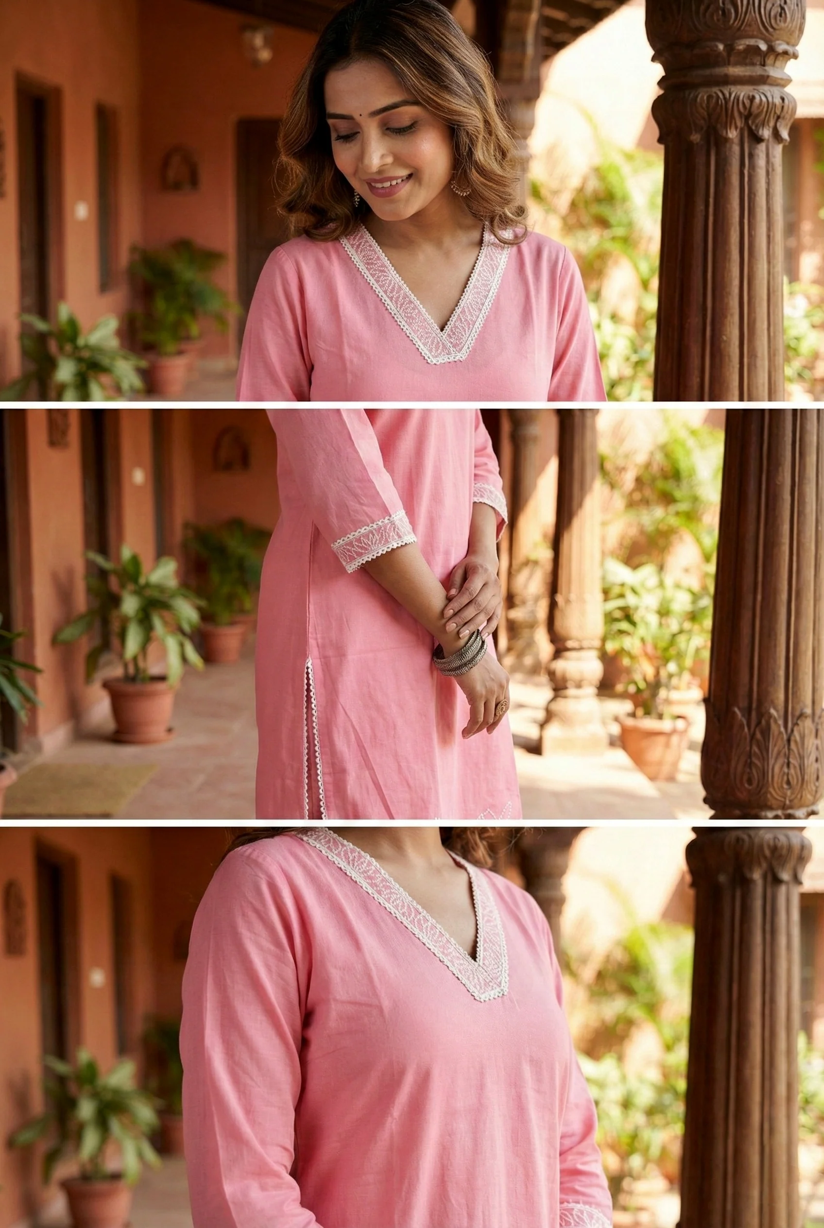 Rose Cotton Two Piece Set - Image 5