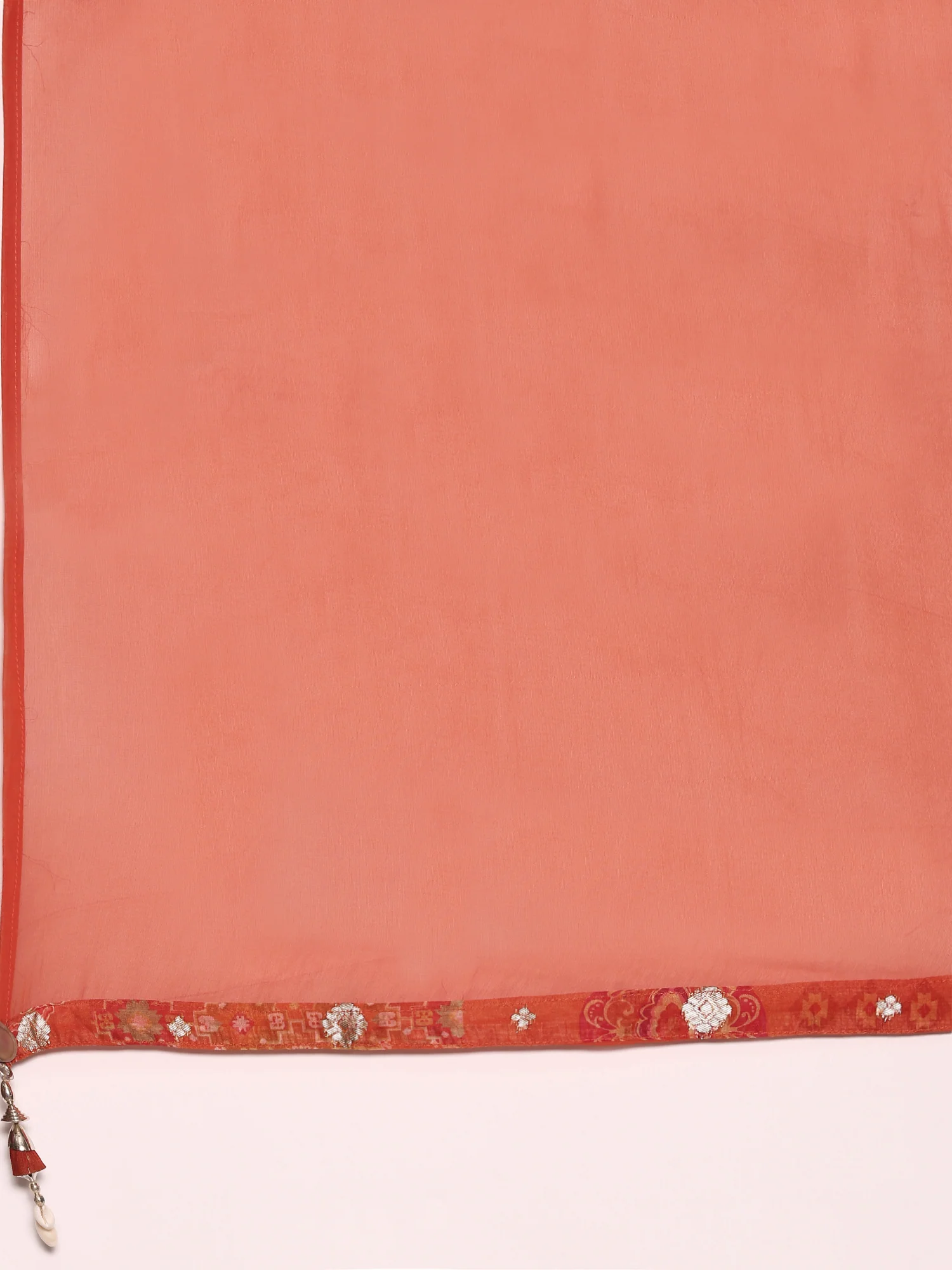 Rust Organza Digital Print With Palazzo Set - Image 8