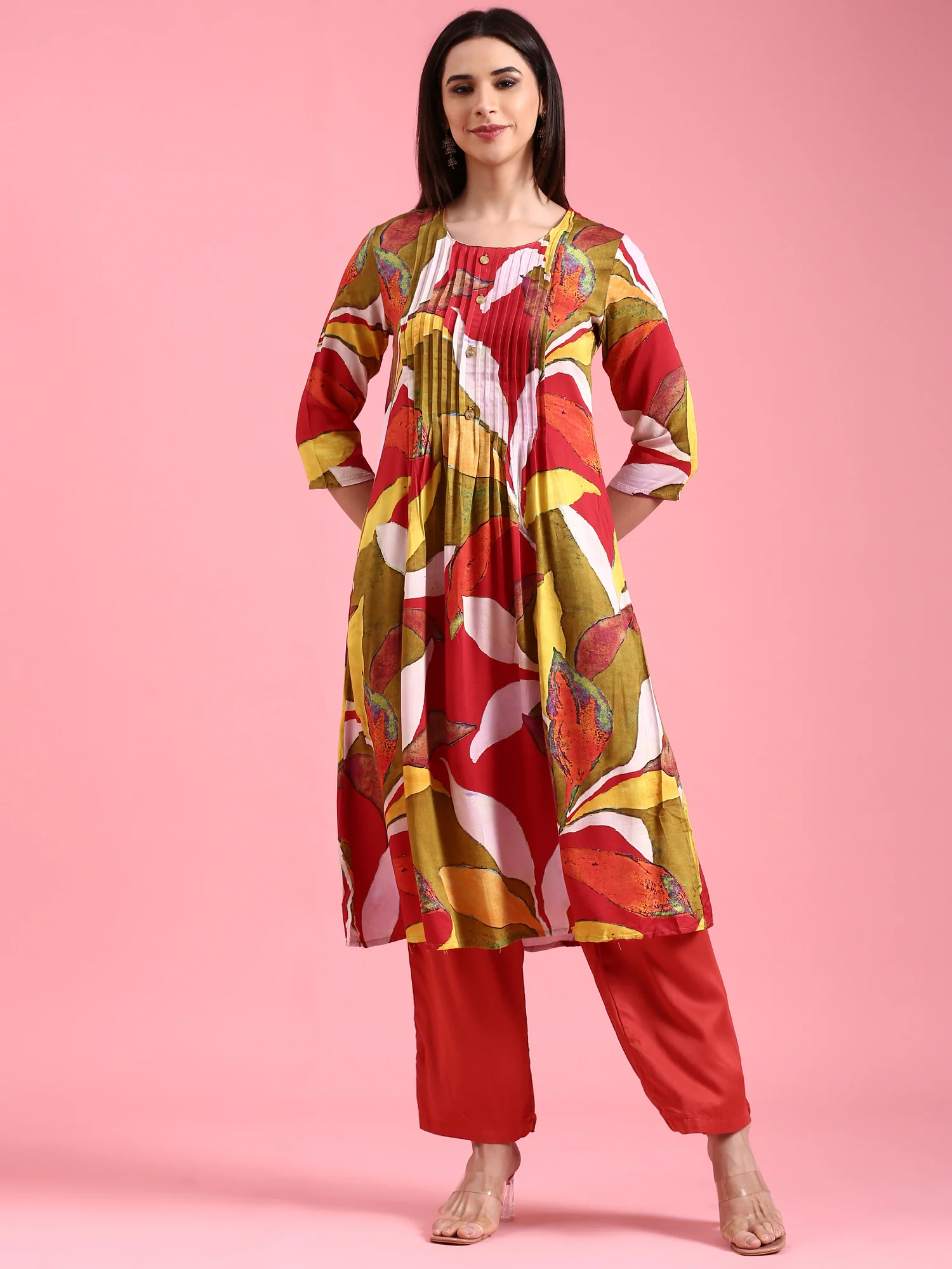 Rust Rayon Two Piece Set - Image 2
