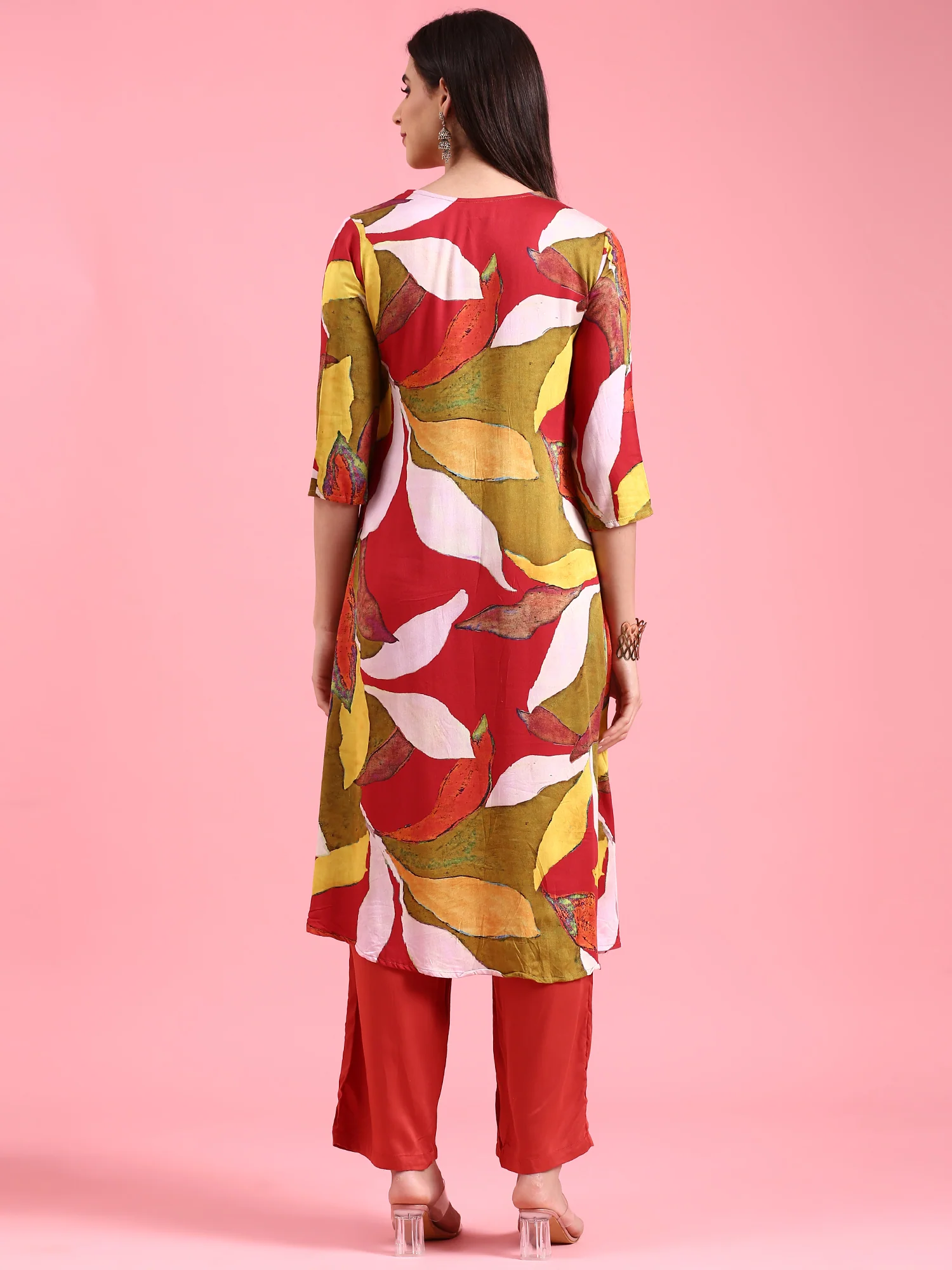 Rust Rayon Two Piece Set - Image 3