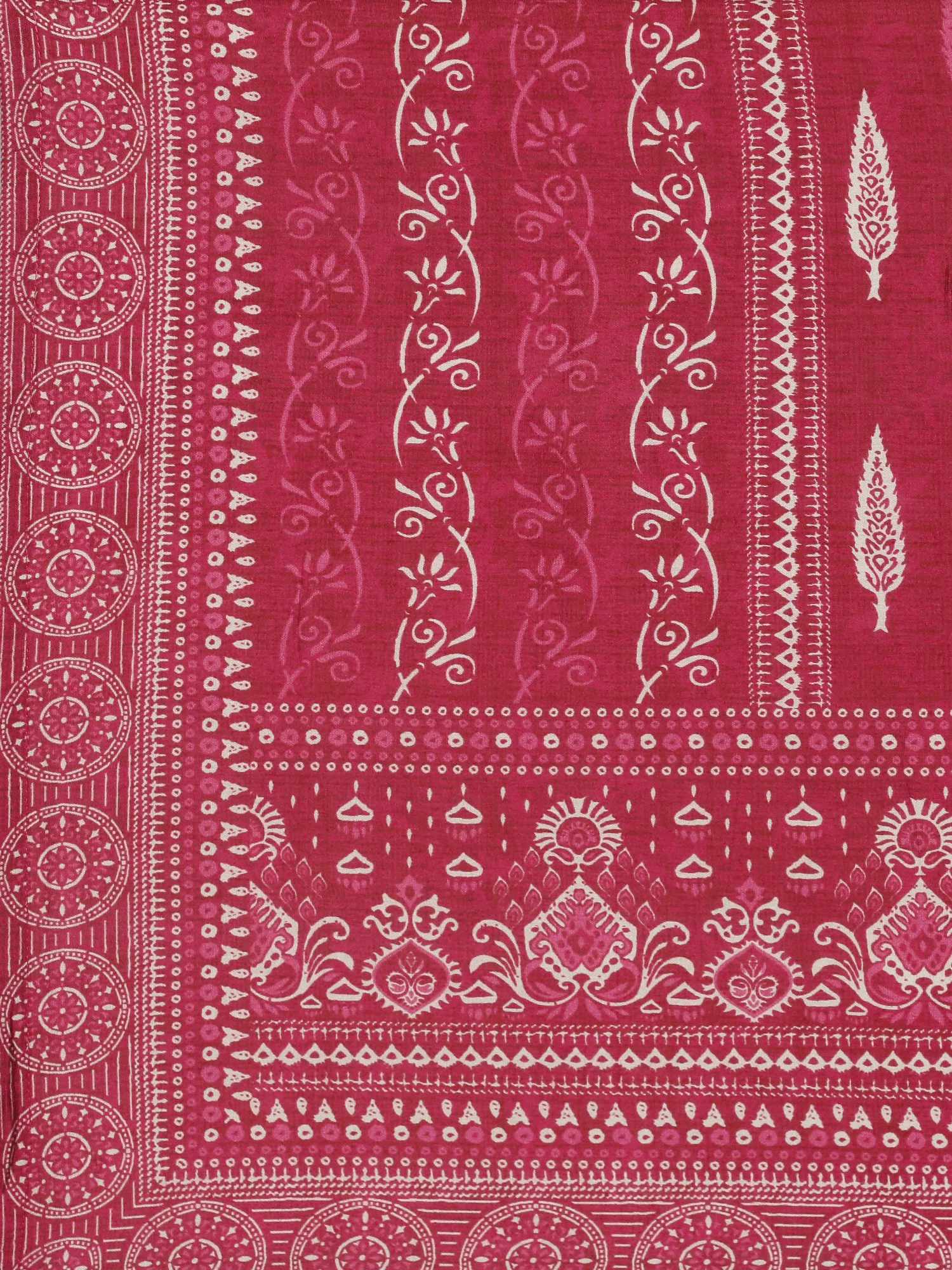 Wine Modal Silk Printed Three Piece Set - Image 8