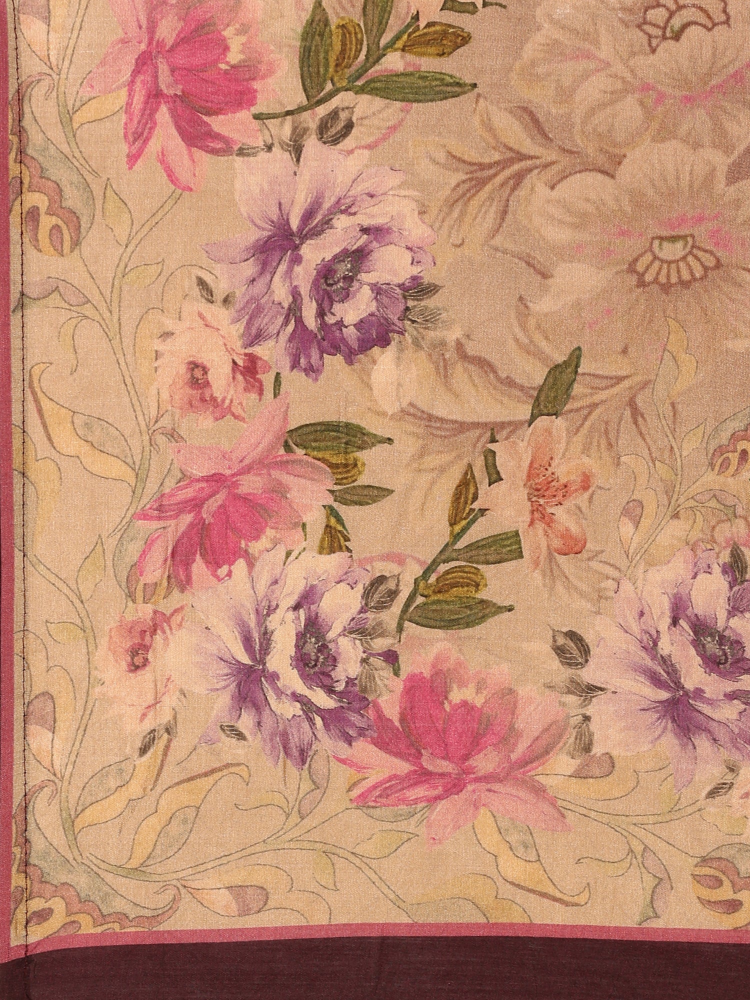 Wine Muslin Fabric three piece palazzo suit - Image 7